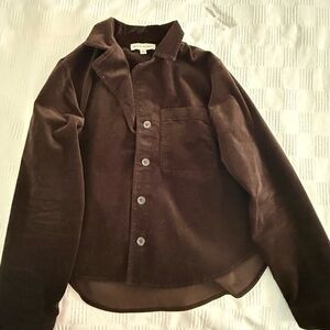 Banana Republic Dark Brown Corduroy Shirt Jacket